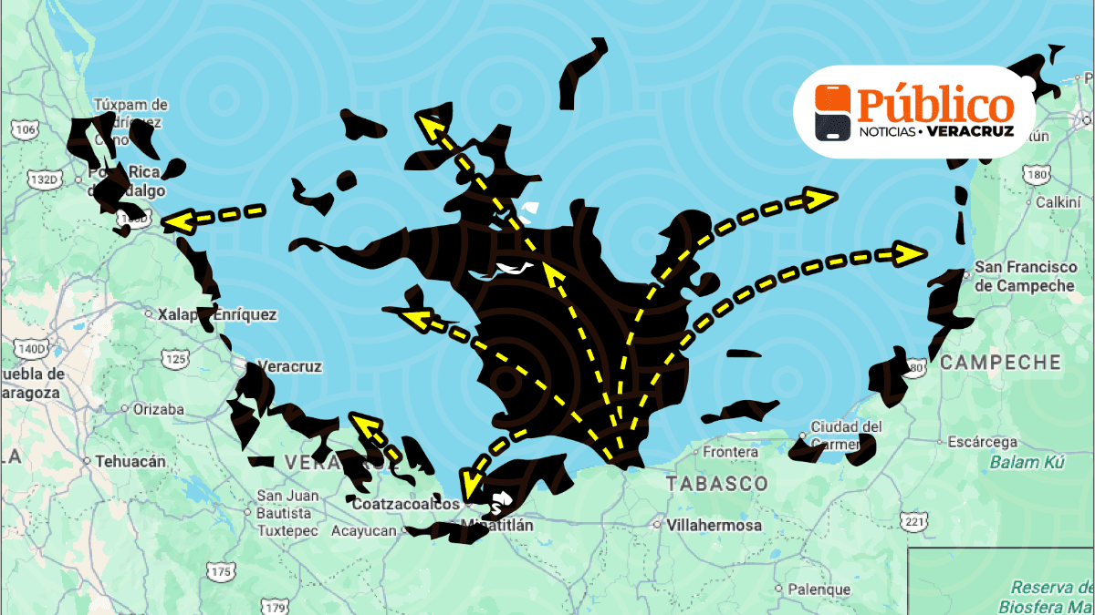 Derrame de petróleo en el Golfo de México se expande 630 km en Veracruz y Tabasco