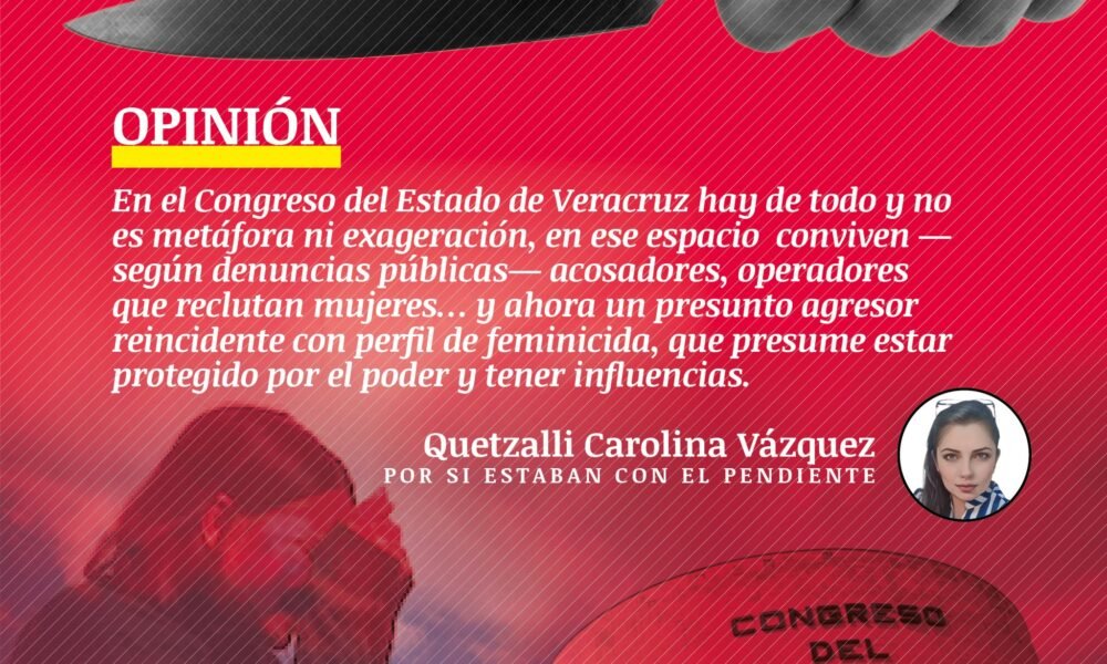 Congreso de Veracruz: Entre acosadores, reclutadores de mujeres y presuntos feminicidas